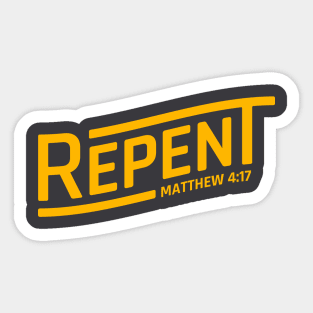 Repent Sticker